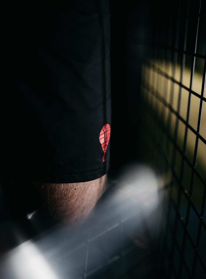 Ball & Racket Team Combo | 2 Red Print Shorts