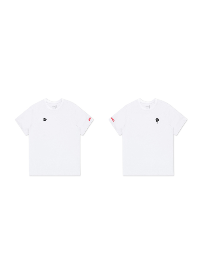 Ball & Racket Team Combo | 2 White Shirts