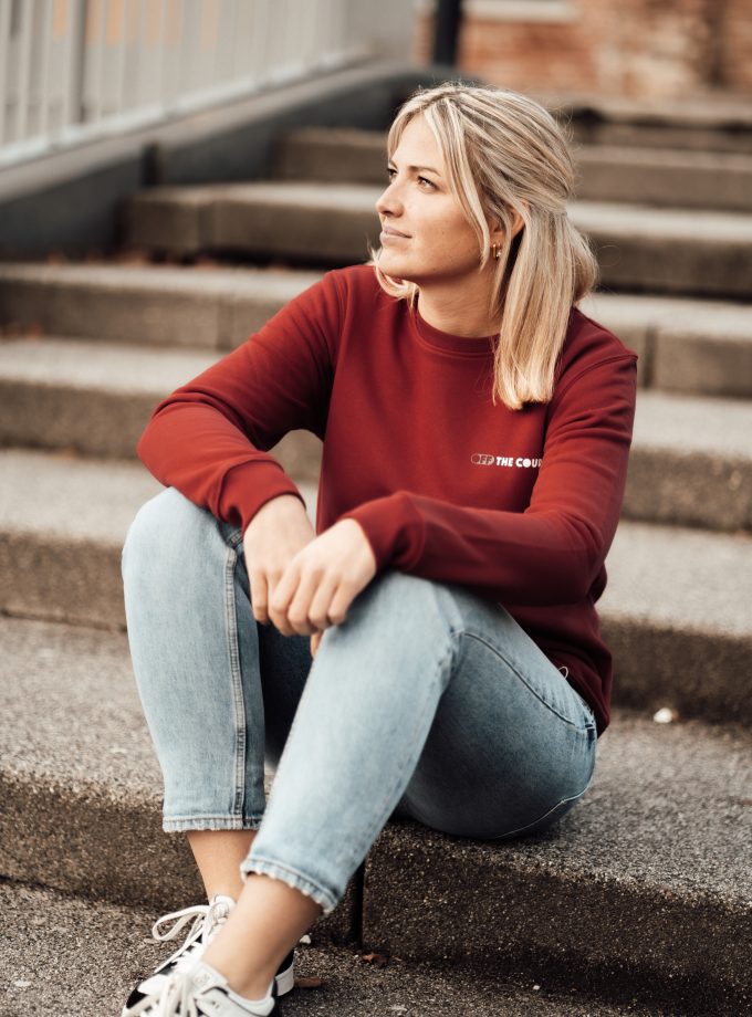 Off The Court Sweater Red