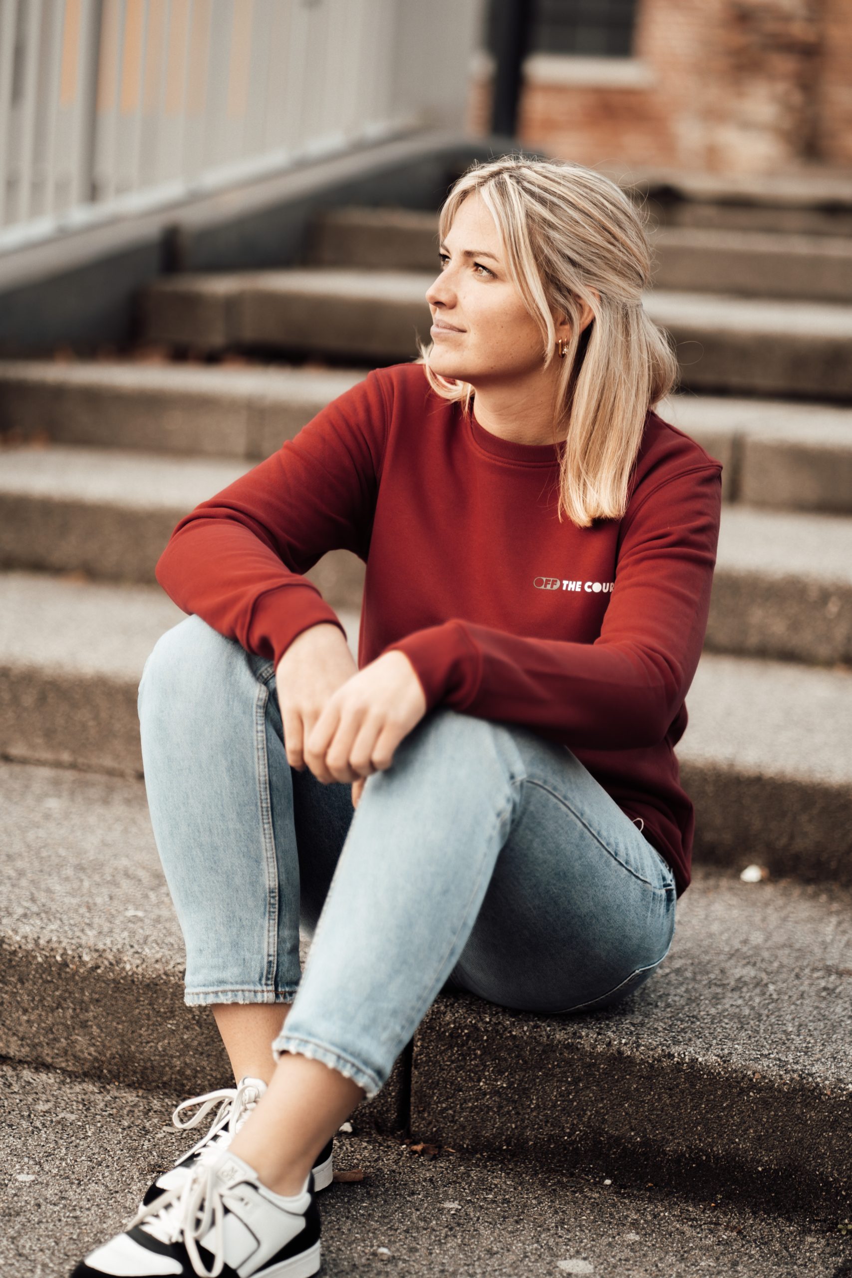 Off The Court Sweater Red - Afbeelding 3