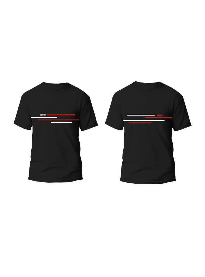 Striped Team Combo | 2 Black Shirts