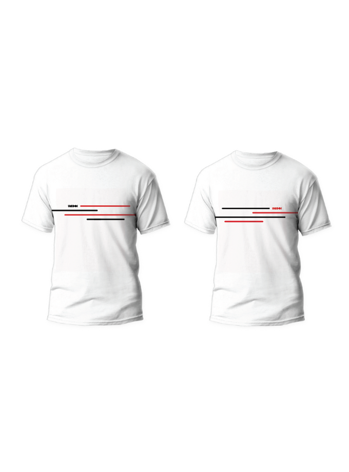 Striped Team Combo | 2 White Shirts