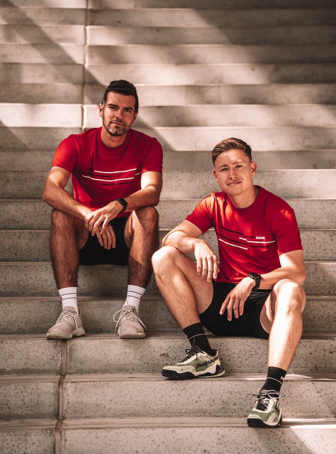 Striped Team Combo | 2 Red Shirts