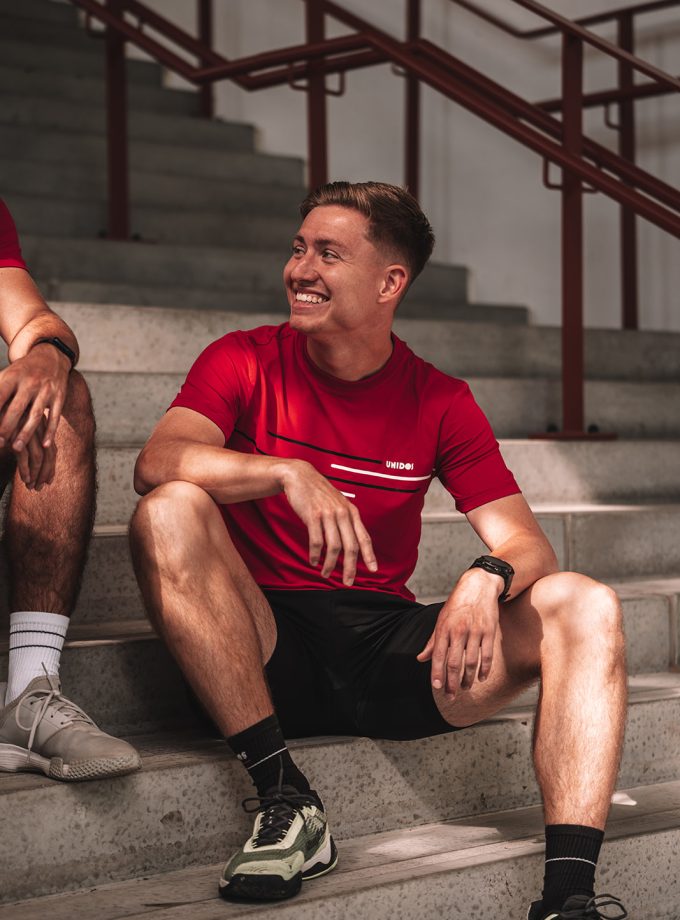 Striped Team Combo | 2 Red Shirts